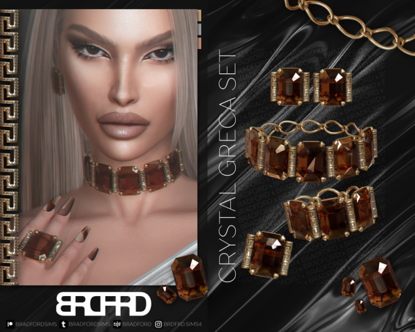 Alpha CRYSTAL GRECA SET GAME EDITION by bradford - The Sims 4 Custom Content