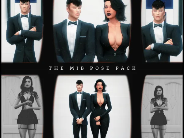 Mix The MIB Pose Pack by simsfinds - The Sims 4 Custom Content