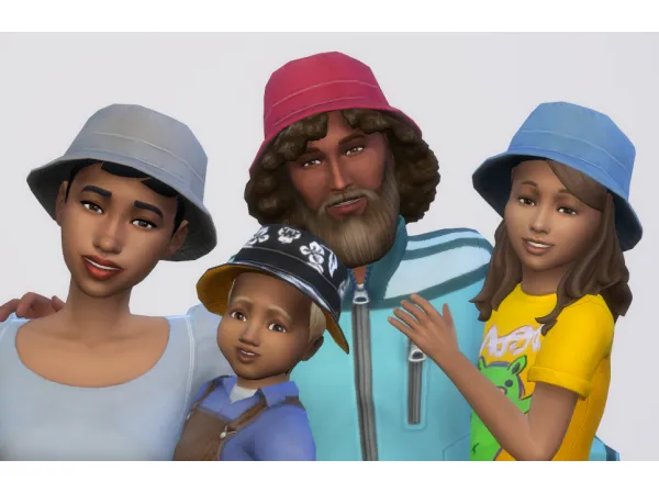 Maxis Match to Bucket Hat for Toddler and Up by simsfinds - The Sims 4 Custom Content