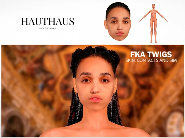 Alpha FKA Twigs Skin and Sim for (Super Real) by hauthaus - The Sims 4 Custom Content