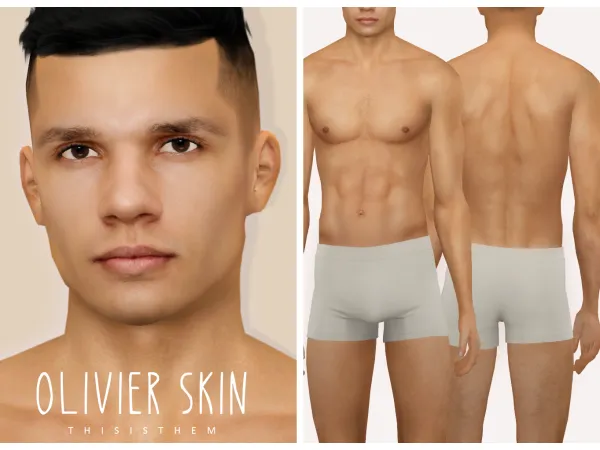 Alpha [THISISTHEM] Oliver Skin - The Sims 4 Custom Content