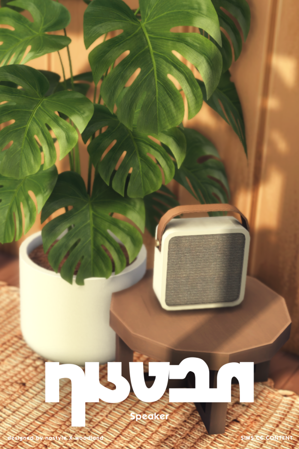 Mix [N O S T Y L E X W O O D L A N D] R a v e n S p e a k e r by simsfinds - The Sims 4 Custom Content