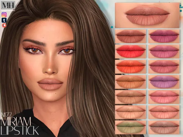 Alpha Miriam Lipstick N177 by magichandcc - The Sims 4 Custom Content