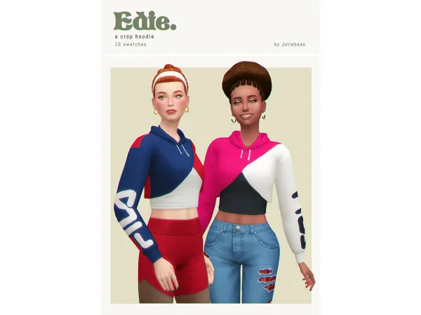 Edie Crop Hoodie by Joliebean