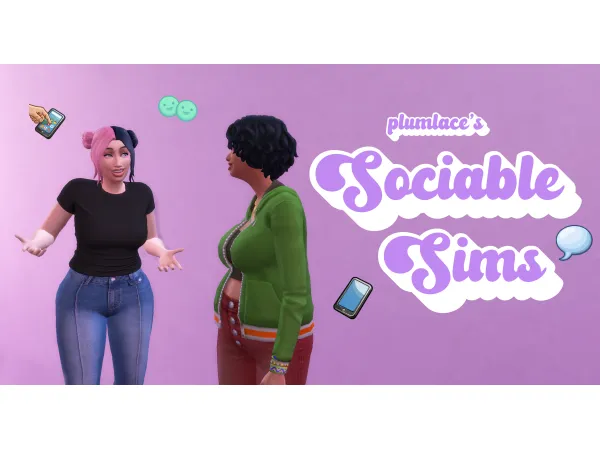 Maxis Match Sociable Sims by plumlace - The Sims 4 Custom Content