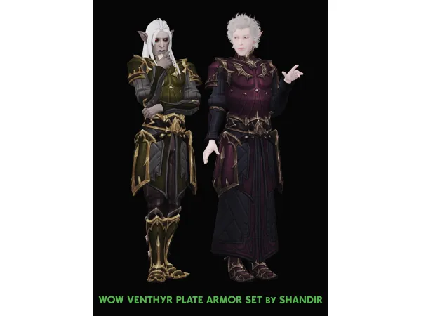 Mix Venthyr Plate Armor - The Sims 4 Custom Content