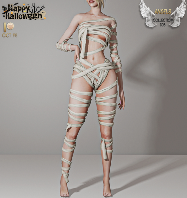 Alpha Mummy Costume S08 tr by busratr - The Sims 4 Custom Content