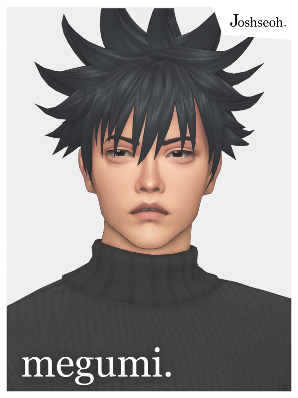 Maxis Match Megumi Hair (Hair Commission) (jo_se_oh joshseoh) by simsfinds - The Sims 4 Custom Content