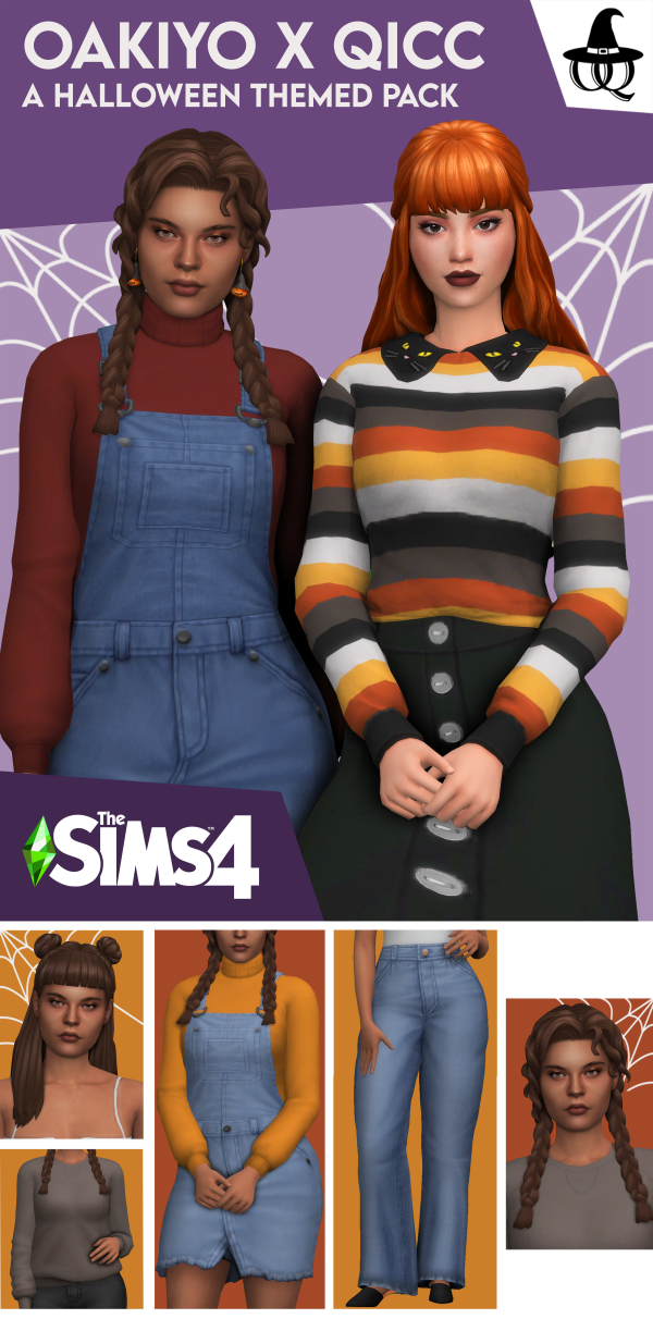 Maxis Match Oakiyo x QICC A Halloween Themed Pack Part 2 by itsqicc - The Sims 4 Custom Content