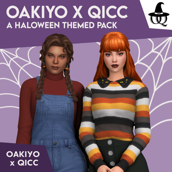 Maxis Match Oakiyo x QICC A Halloween Themed Pack Part 1 by itsqicc - The Sims 4 Custom Content