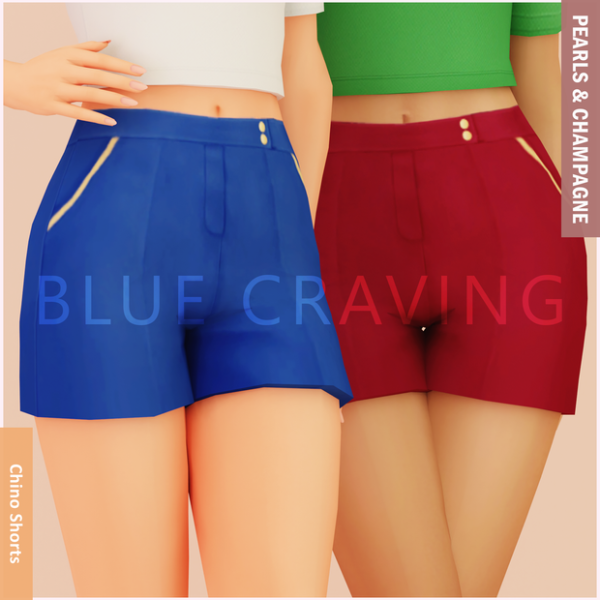 Mix Blue Craving Chino Shorts by bluecraving - The Sims 4 Custom Content
