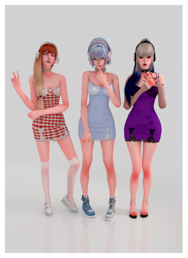 Alpha KITTEN ANGELCORE SET by ohmybunnny2 - The Sims 4 Custom Content