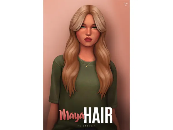 Maxis Match Maya Hair - The Sims 4 Custom Content