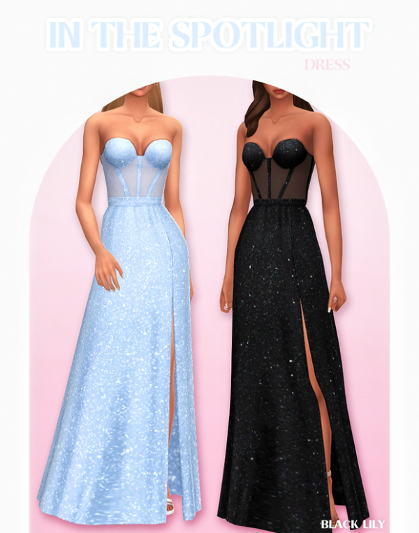 Maxis Match In The Spotlight Dress by simsfinds - The Sims 4 Custom Content