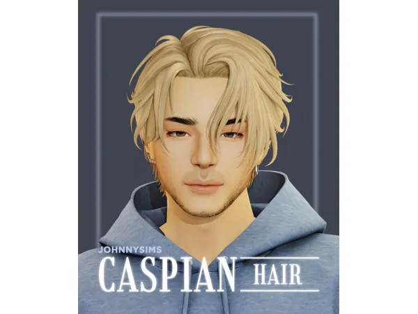 Maxis Match Caspian Hair - The Sims 4 Custom Content