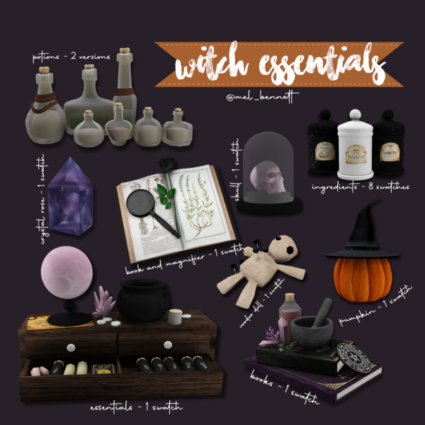 Mix Witch Essentials Collection by melbennett - The Sims 4 Custom Content