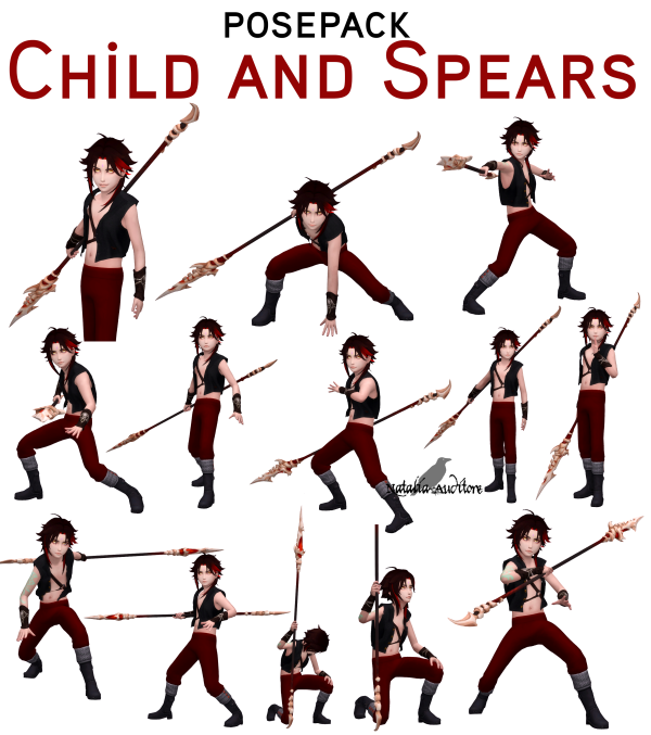 Maxis Match Child and spear posepack by simsfinds - The Sims 4 Custom Content