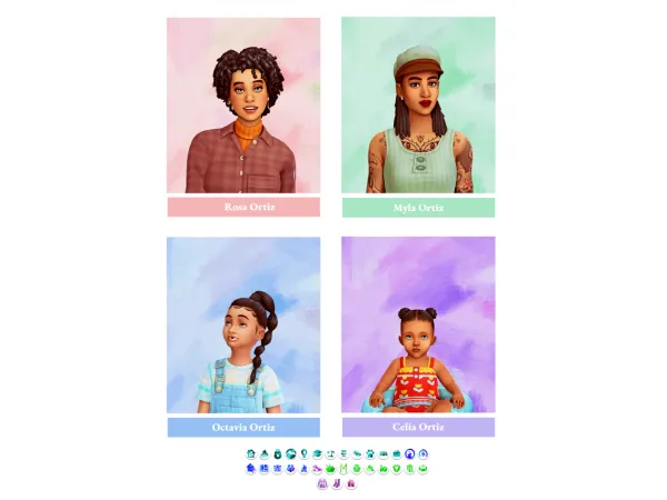 Maxis Match The Ortiz Family - The Sims 4 Custom Content