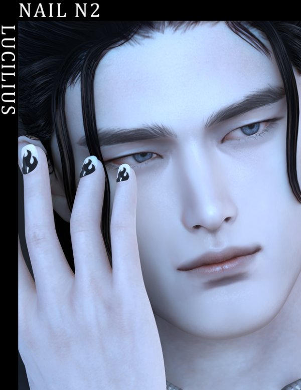 Alpha Nail N2 by simsfinds - The Sims 4 Custom Content