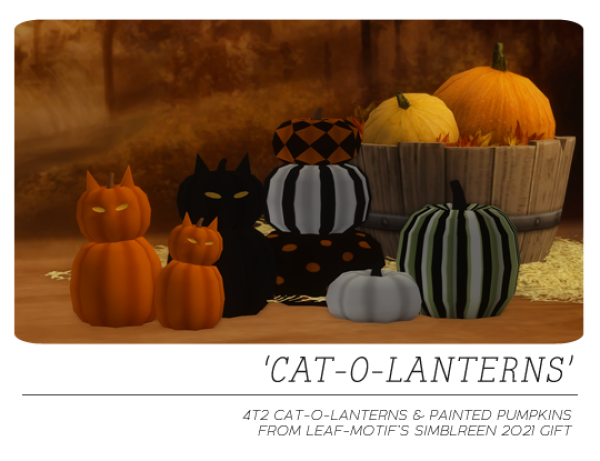 CAT O LANTERNS by simsfinds - The Sims 2 Custom Content