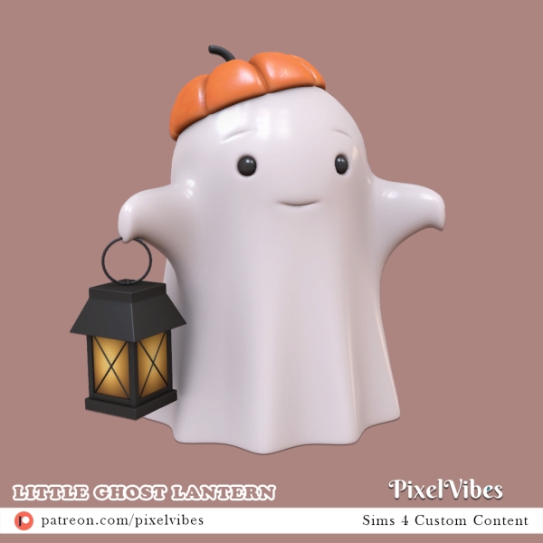 Mix Little Ghost Lantern by pixelvibes - The Sims 4 Custom Content