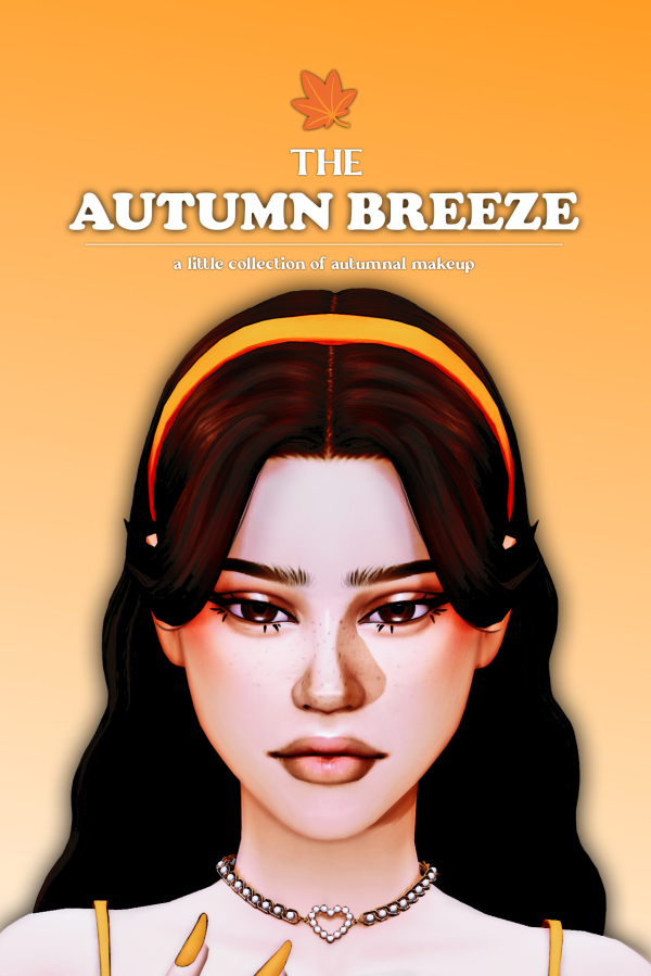 Maxis Match the autumn breeze a little collection of autumnal makeup by simsfinds - The Sims 4 Custom Content