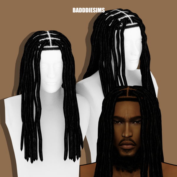 Alpha ISAAC HAIR by simsfinds - The Sims 4 Custom Content