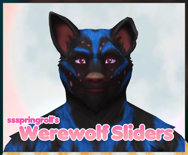 Maxis Match Werewolf sliders by simsfinds - The Sims 4 Custom Content