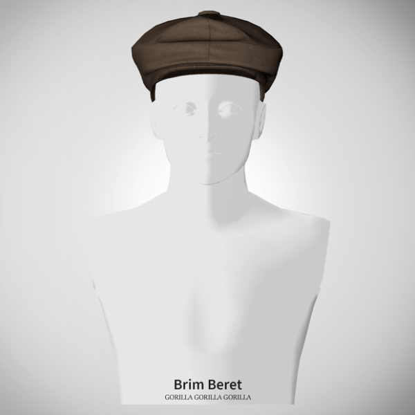 Alpha Brim Beret by simsfinds - The Sims 4 Custom Content