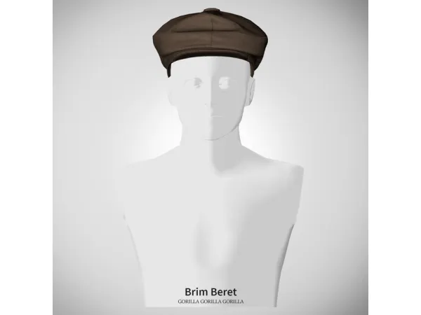 Alpha Brim Beret - The Sims 4 Custom Content