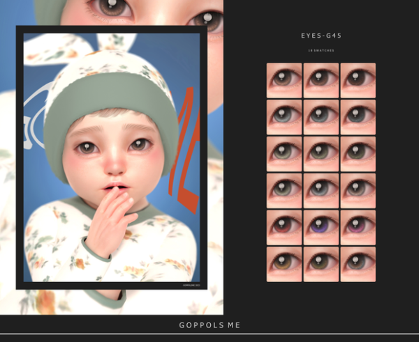 Alpha GPME GOLD Eyes G45 by simsfinds - The Sims 4 Custom Content