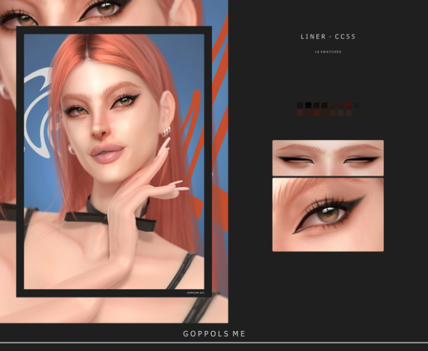 Alpha GPME GOLD Liner cc55 by simsfinds - The Sims 4 Custom Content