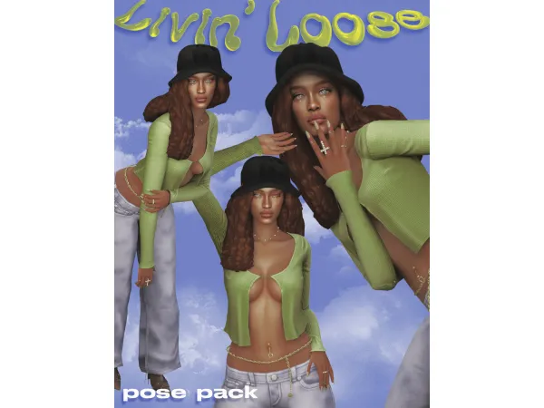 LIVIN’ LOOSE - 4K FOLLOWERS GIFT POSEPACK by magbay