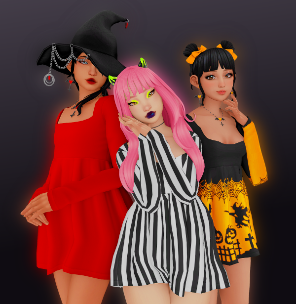 Maxis Match Halloween Date Night by simsfinds - The Sims 4 Custom Content