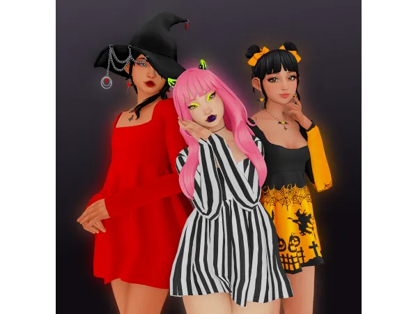 Maxis Match Halloween Date Night - The Sims 4 Custom Content