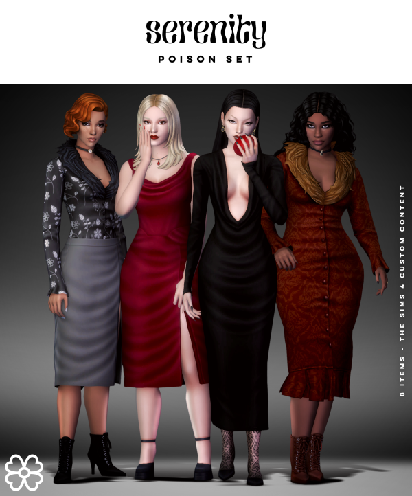 Maxis Match Poison Set (8 items) by simsfinds - The Sims 4 Custom Content
