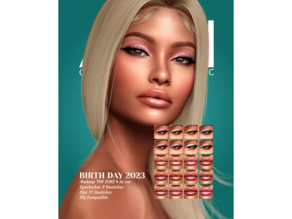 Alpha LEAN BIRTHDAY SET 2023 by Leansims - The Sims 4 Custom Content