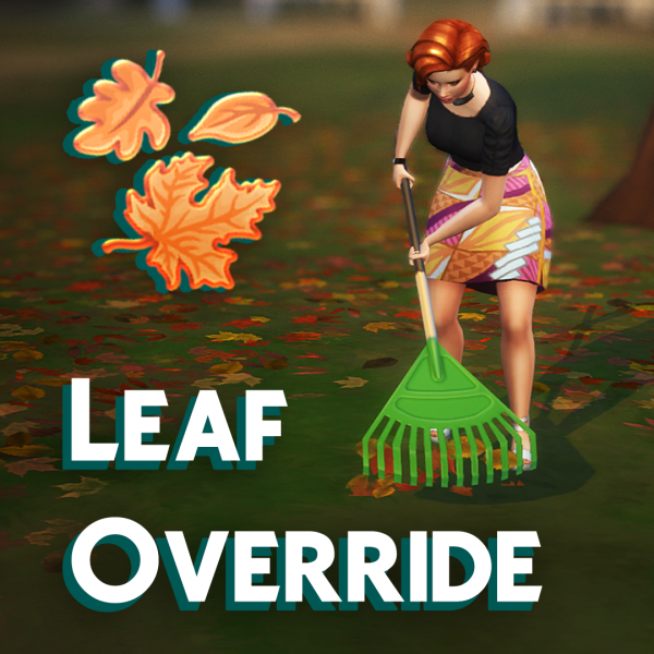 Maxis Match Fall Leaf Texture Override by simsfinds - The Sims 4 Custom Content