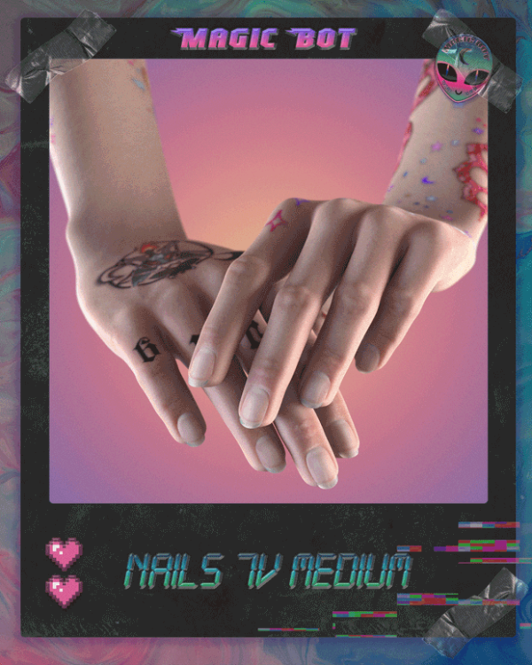 Mix NAILS 7V (MEDIUM) by simsfinds - The Sims 4 Custom Content