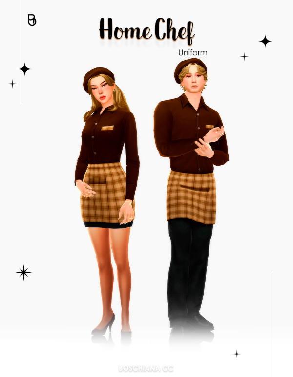 Maxis Match HOME CHEF UNIFORM 23631017028537E24 by simsfinds - The Sims 4 Custom Content