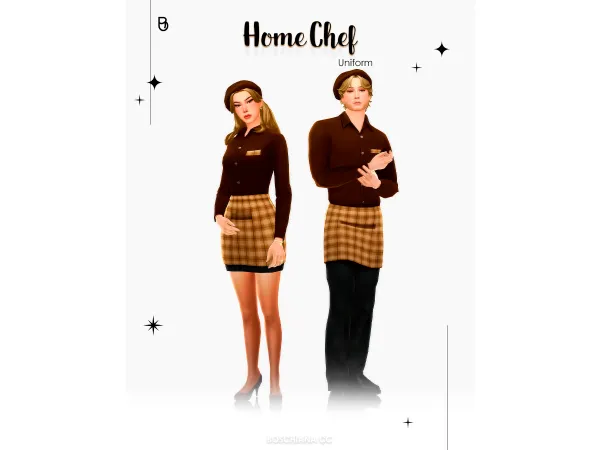 Maxis Match HOME CHEF UNIFORM 23631017028537E24 - The Sims 4 Custom Content