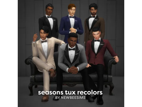 Maxis Match seasons tux recolors by newbeesims - The Sims 4 Custom Content