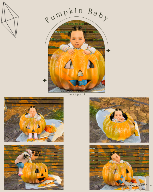 Mix 05 Theme Pumpkin Baby by simsfinds - The Sims 4 Custom Content