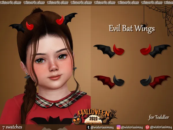 Mix Accessories for your little devils wings by simsfinds - The Sims 4 Custom Content