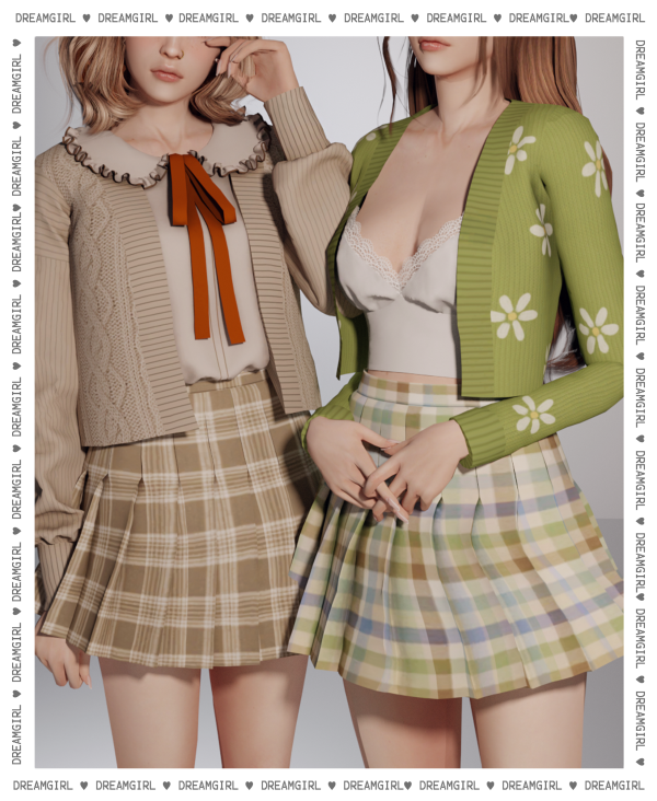 Alpha CABLE KNIT FLOWER CARDIGANS by simsfinds - The Sims 4 Custom Content