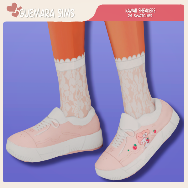 Mix Kawaii sneakers by simsfinds - The Sims 4 Custom Content