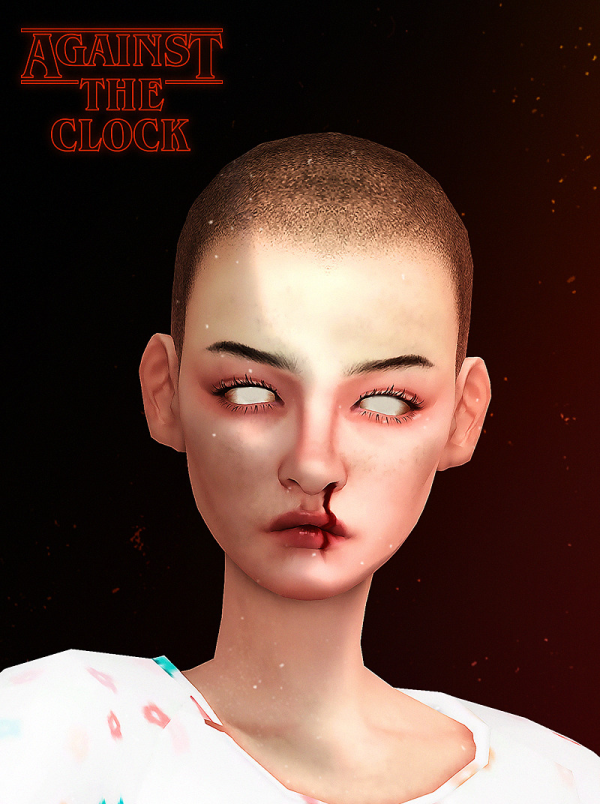 Mix AGAINST THE CLOCK HAIR by simsfinds - The Sims 4 Custom Content