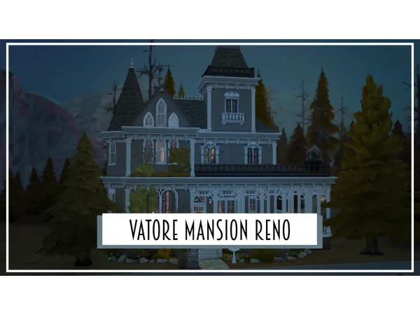 Maxis Match Vatore Mansion Reno FREE by simsfinds - The Sims 4 Custom Content