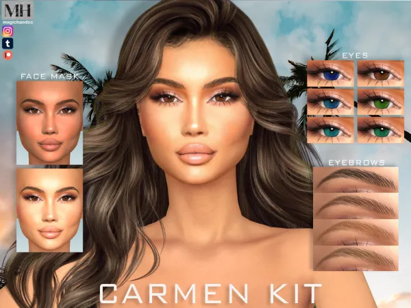 Alpha Carmen set by magichandcc - The Sims 4 Custom Content