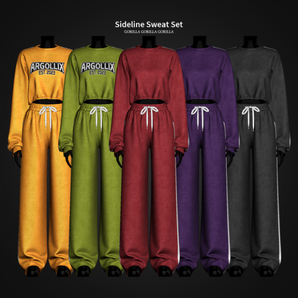 Alpha Sideline Sweat Set by simsfinds - The Sims 4 Custom Content